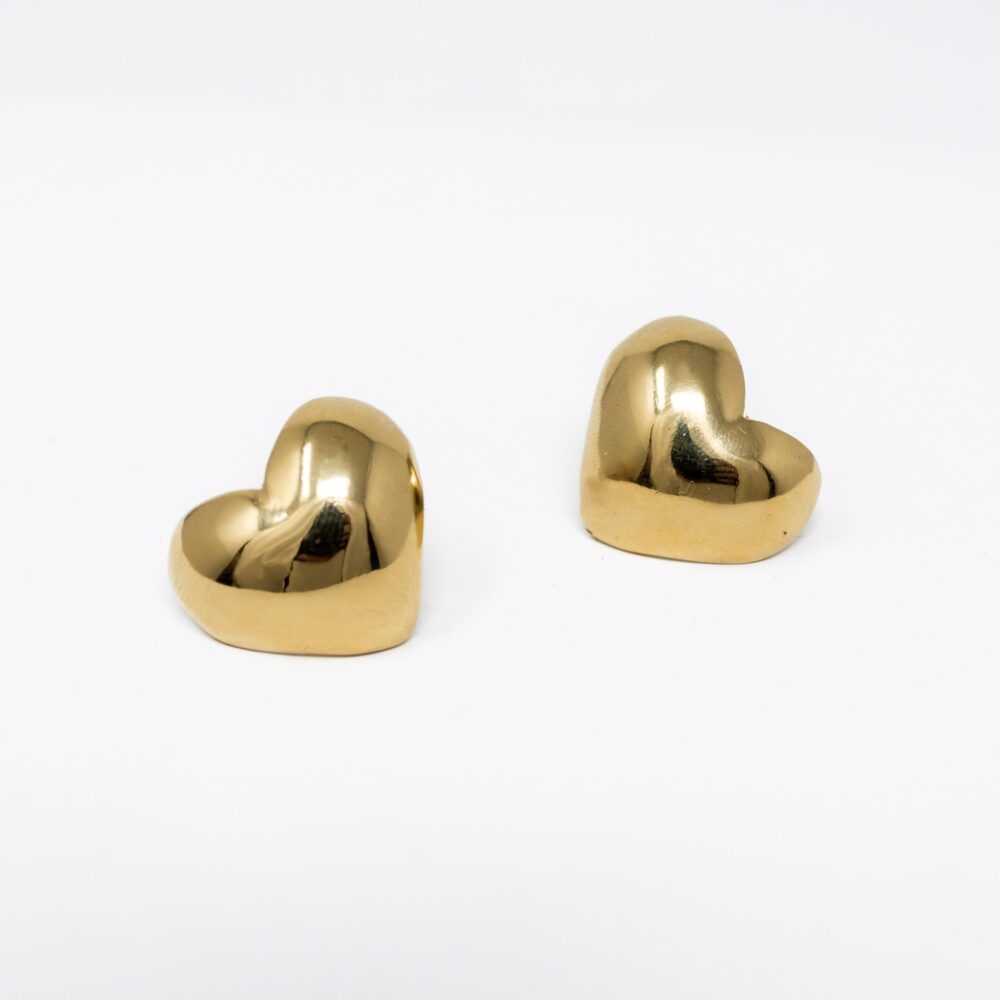 Orecchini Cuore Bombato