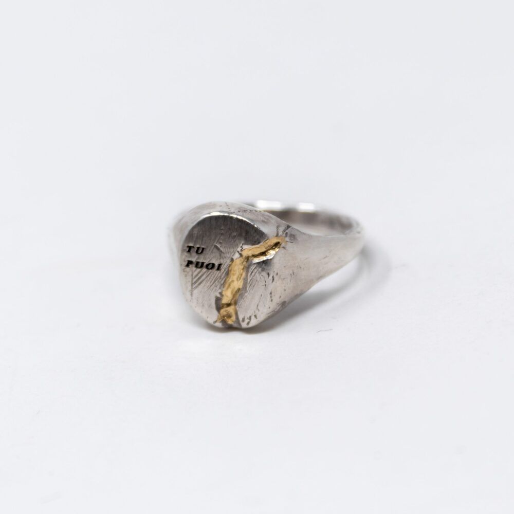 Anello Chevalier Ovale  Kintsugi
