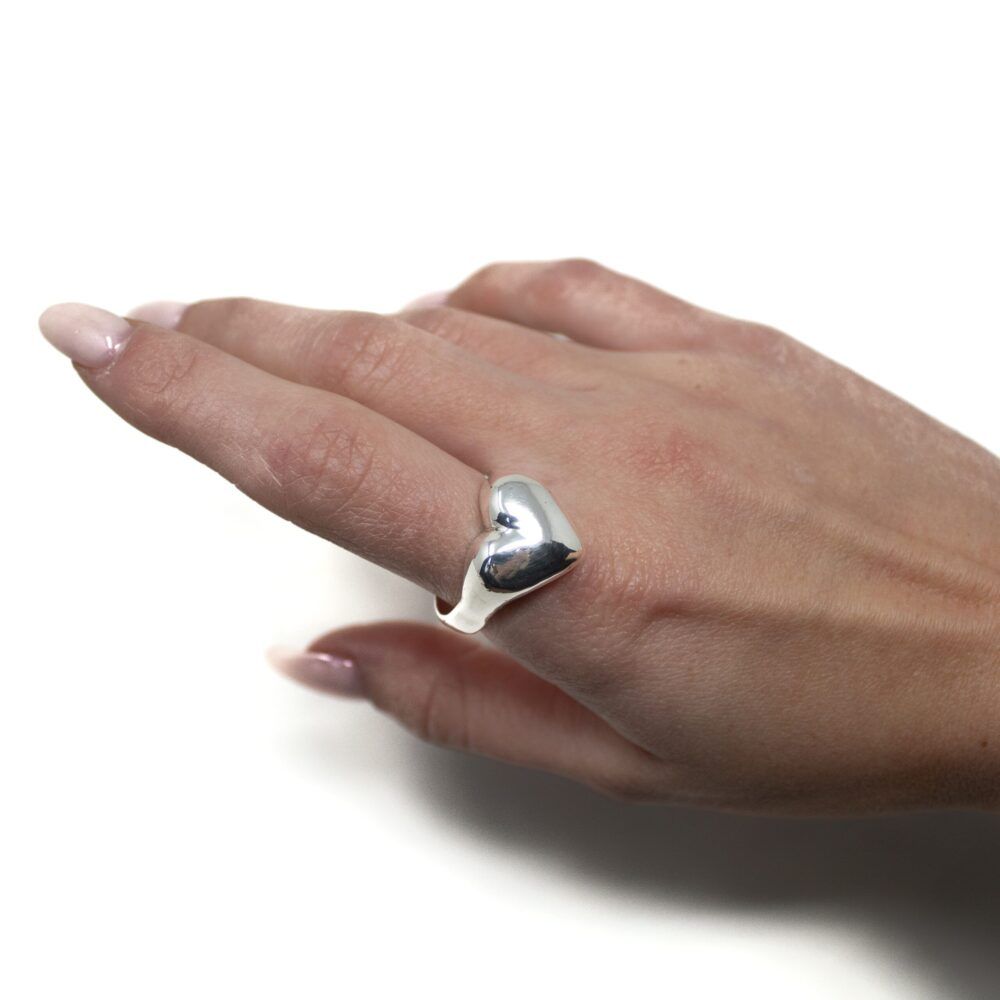 Anello Cuore Bombato